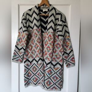 Cute Colorful Western Knit Cardigan Sweater💖🖤💙💚💜